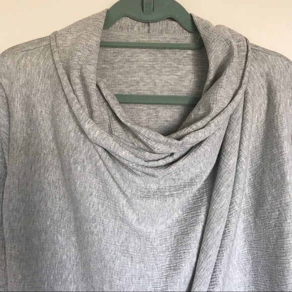 Manduka Heathered Gray Breathe Drape Cardigan XS - Picture 3 of 12